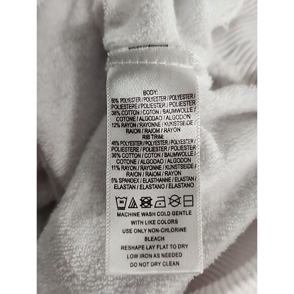 Free People Movement White Womens S Terry cloth sweatshirt - Picture 10 of 10